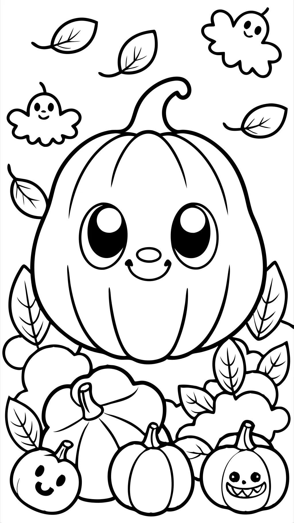 coloriages de la citrouille Spookley le carré